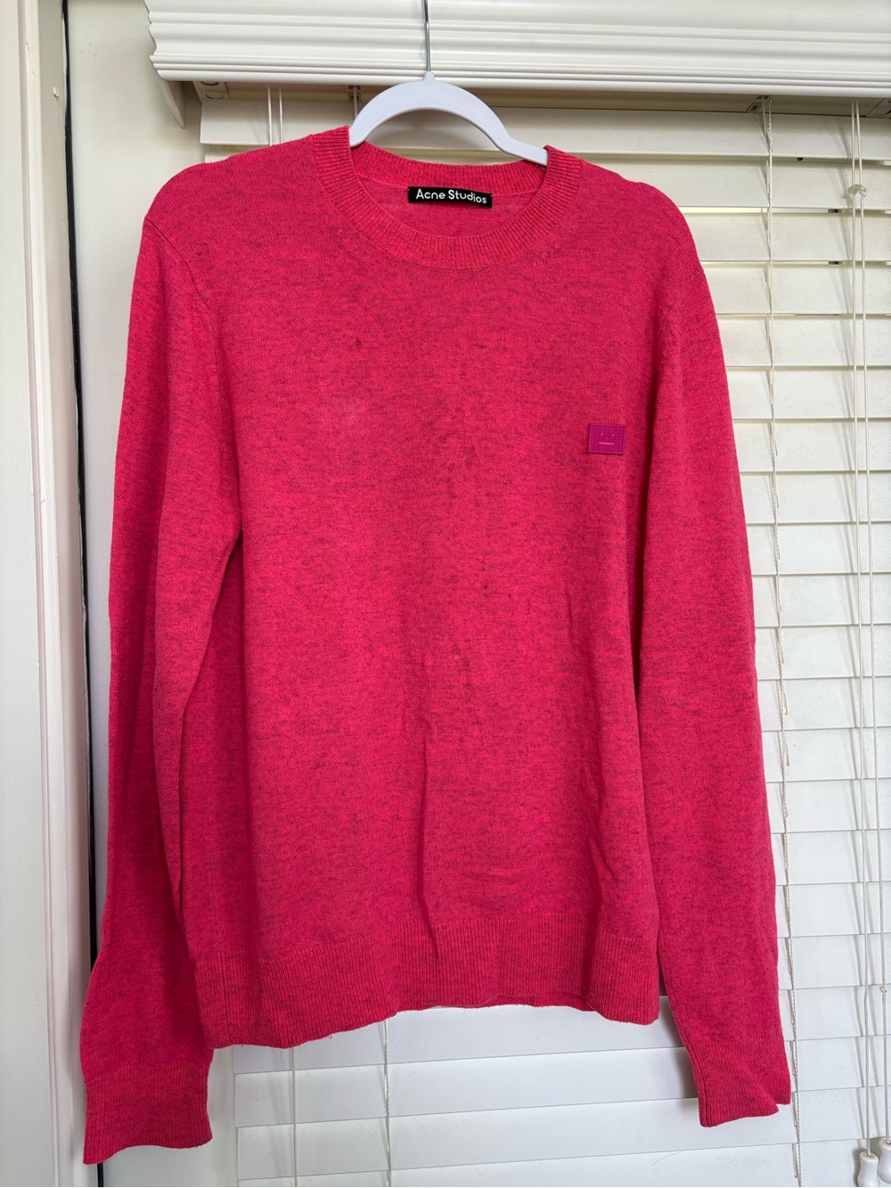 Acne Studios wool Pink Crewneck Sweater